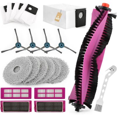 OEM Kit De 20 Accesorios De Repuesto Para La Aspiradora Robot Eureka J15 Pro Ultra, Que Incluye 1 Cepillo Principal, 4 Cepillos Laterales, 6 Paños De Limpieza, 4 Filtros Y 4 Bolsas Para El Polvo. OEM Kit De 20 Accesorios De Repuesto Para La Aspiradora Robot Eureka J15 Pro Ultra, Que Incluye 1 Cepillo Principal, 4 Cepillos Laterales, 6 Paños De Limpieza, 4 Filtros Y 4 Bolsas Para El Polvo.