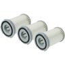 Set de 3x filtros compatible con Electrolux ZE2410, ZAC6858, ZAC6705, ZAC6805, ZAC6790, ZS205, ZS203 aspiradora - Filtro hepa antialérgico - Vhbw