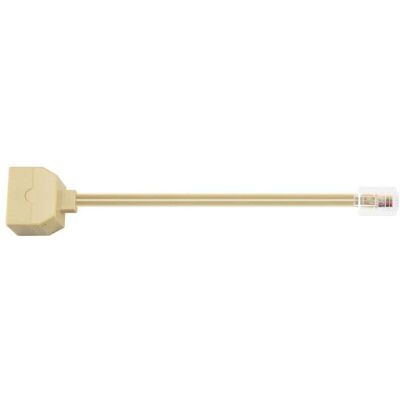 OEM Divisor De Cable Rj11 6p4c De Doble Puerto Macho/hembra, Color Beige-crezuo OEM Divisor De Cable Rj11 6p4c De Doble Puerto Macho/hembra, Color Beige-crezuo