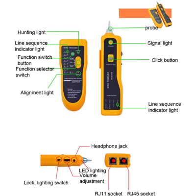 OEM Jw-360 - Detector De Línea Telefónica De Red, Instrumento Multifuncional De Verificación De Cables, Comprobador De Cables -crezuo OEM Jw-360 - Detector De Línea Telefónica De Red, Instrumento Multifuncional De Verificación De Cables, Comprobador De Cables -crezuo