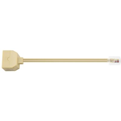 OEM Adecuado Para Cable Adaptador Divisor Telefónico Rj11 6p4c De 2 Pines Macho A Hembra, Color Beige. OEM Adecuado Para Cable Adaptador Divisor Telefónico Rj11 6p4c De 2 Pines Macho A Hembra, Color Beige.