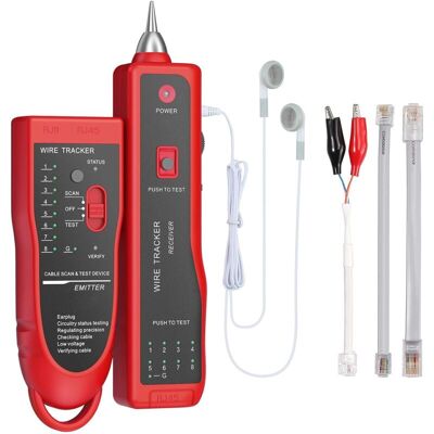 OEM Wire Tracker Rj11 Rj45 Finder Ethernet Lan Multifunción Toner Tracer Cable De Red Intercalación Probador De Continuidad De Línea Telefónica (rojo) OEM Wire Tracker Rj11 Rj45 Finder Ethernet Lan Multifunción Toner Tracer Cable De Red Intercalación Probador De Continuidad De Línea Telefónica (rojo)