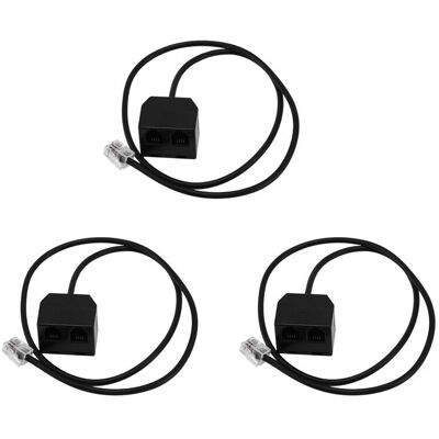 OEM 3 Cables Adaptadores De Extensión Para Teléfono Rj9 4p4c Macho A Hembra OEM 3 Cables Adaptadores De Extensión Para Teléfono Rj9 4p4c Macho A Hembra