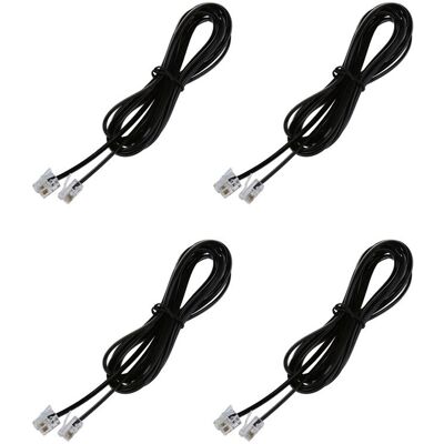 OEM 4 Líneas Telefónicas De Módem Adsl Rj11 6p4c, De 2 Metros Cada Una. OEM 4 Líneas Telefónicas De Módem Adsl Rj11 6p4c, De 2 Metros Cada Una.