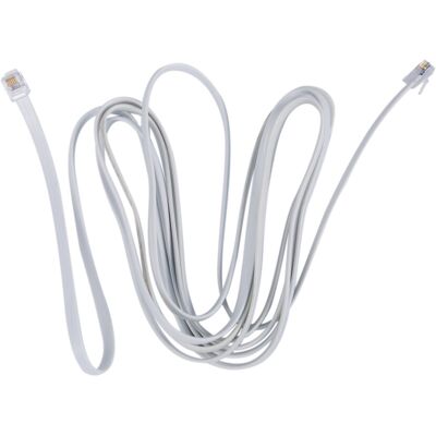 OEM Cable Módem/fax De Extensión Telefónica Rj11 6p6c, 3 Metros De Largo, Color Blanco. OEM Cable Módem/fax De Extensión Telefónica Rj11 6p6c, 3 Metros De Largo, Color Blanco.