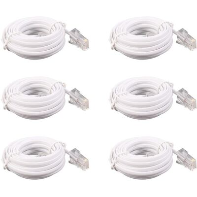 OEM Cable De Extensión Telefónica Modular De 6 Fases Rj11 6p4c A Rj45 8p4c De 3 Metros OEM Cable De Extensión Telefónica Modular De 6 Fases Rj11 6p4c A Rj45 8p4c De 3 Metros