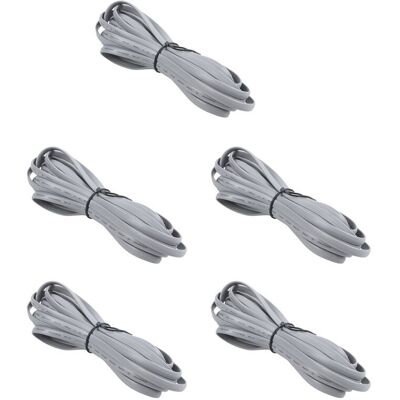 OEM Tiras De Plástico Gris, Cable Telefónico Plano Rj11 Macho-macho 6p6c, 5 Metros (16 Pies). OEM Tiras De Plástico Gris, Cable Telefónico Plano Rj11 Macho-macho 6p6c, 5 Metros (16 Pies).
