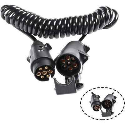 OEM Cable De Extensión Para Remolque De 7 Pines Y 3 M, Cable De Extensión En Espiral De 12 V, Cable Para Remolque De 7 Pines, Conector Macho/hembra OEM Cable De Extensión Para Remolque De 7 Pines Y 3 M, Cable De Extensión En Espiral De 12 V, Cable Para Remolque De 7 Pines, Conector Macho/hembra