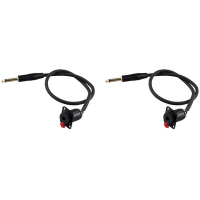 OEM Adecuado Para Dos Cables De Montaje En Panel, Conector Hembra De 6,35 Mm A Conector Macho De 6,35 Mm, Cable De Extensión Para Auriculares Hembra De 6,35 Mm A Conector Macho De 6,35 Mm. OEM Adecuado Para Dos Cables De Montaje En Panel, Conector Hembra De 6,35 Mm A Conector Macho De 6,35 Mm, Cable De Extensión Para Auriculares Hembra De 6,35 Mm A Conector Macho De 6,35 Mm.