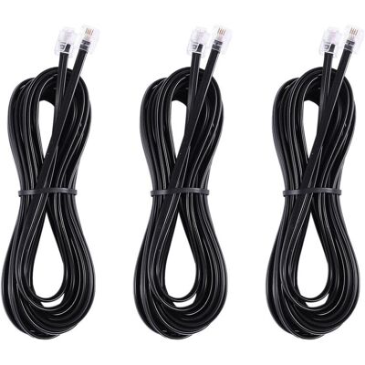 OEM 3 Líneas Telefónicas Módem Adsl Rj11 6p4c, De 5 Metros Cada Una. OEM 3 Líneas Telefónicas Módem Adsl Rj11 6p4c, De 5 Metros Cada Una.