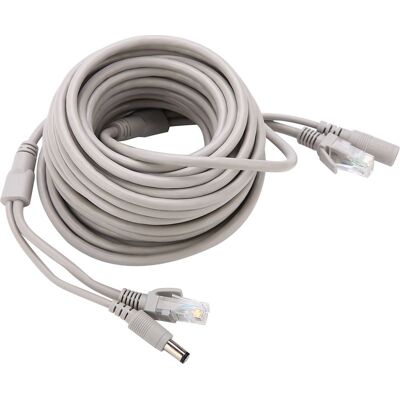 OEM Câble Rj45 Et Alimentation 5m/10m/15m/20m – Cat 5 Pour Caméras Ip Et Systèmes Nvr – 10mbps/100mbps – Connecteurs Rj-45 Et 2,1mm - 10mbps100mbps OEM Câble Rj45 Et Alimentation 5m/10m/15m/20m – Cat 5 Pour Caméras Ip Et Systèmes Nvr – 10mbps/100mbps – Connecteurs Rj-45 Et 2,1mm - 10mbps100mbps