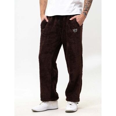 OEM Pantalones Deportivos Holgados De Sherpa Marr贸n Oscuro Para Hombre Jigga Wear Teddy Simple Crown, Talla L OEM Pantalones Deportivos Holgados De Sherpa Marr贸n Oscuro Para Hombre Jigga Wear Teddy Simple Crown, Talla L