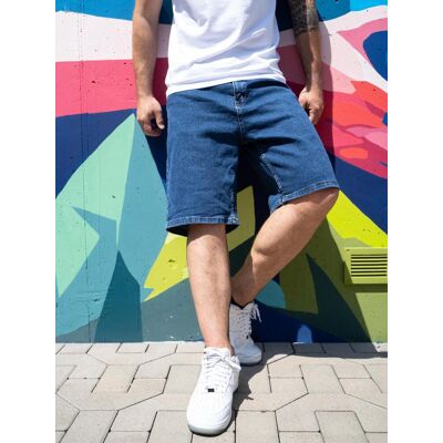 OEM Pantalones Cortos Vaqueros Azul Oscuro Para Hombre Jigga Wear Small Outline Crown, Talla M OEM Pantalones Cortos Vaqueros Azul Oscuro Para Hombre Jigga Wear Small Outline Crown, Talla M