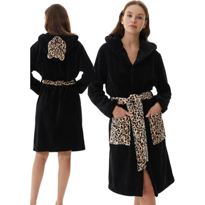 OEM Bata De Baño Larga De Felpa Con Estampado De Leopardo Para Mujer, Talla M (38), Cálida, Gruesa Y Suave, Ideal Como Regalo. OEM Bata De Baño Larga De Felpa Con Estampado De Leopardo Para Mujer, Talla M (38), Cálida, Gruesa Y Suave, Ideal Como Regalo.