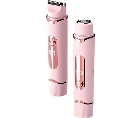 OEM Trimmer Para Mujer - 2 En 1 Bikini Trimmer Y Epilador Con Pantalla Digital - Para Cara Brazos Piernas Axilas Y Linea Bikini - 1 Unidad - Rosa OEM Trimmer Para Mujer - 2 En 1 Bikini Trimmer Y Epilador Con Pantalla Digital - Para Cara Brazos Piernas Axilas Y Linea Bikini - 1 Unidad - Rosa