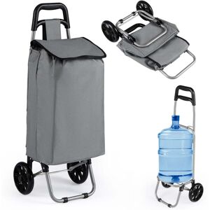 NORTHIX Carrito De Compra Plegable Con Bolsa Impermeable De 35 L, Gris NORTHIX Carrito De Compra Plegable Con Bolsa Impermeable De 35 L, Gris
