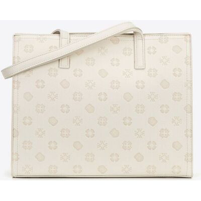 OEM Bolso Shopper Wittchen Para Mujer De Piel Ecológica Con Firma Grabada En Relieve, Color Crema, Piel Ecológica OEM Bolso Shopper Wittchen Para Mujer De Piel Ecológica Con Firma Grabada En Relieve, Color Crema, Piel Ecológica