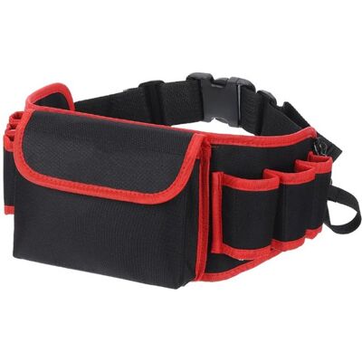 OEM Bolsa De Herramientas, Riñoneras, 9 Compartimentos, Herramientas No Incluidas, Negro Y Rojo, Tejido Oxford 600d, Cintura Ajustable OEM Bolsa De Herramientas, Riñoneras, 9 Compartimentos, Herramientas No Incluidas, Negro Y Rojo, Tejido Oxford 600d, Cintura Ajustable