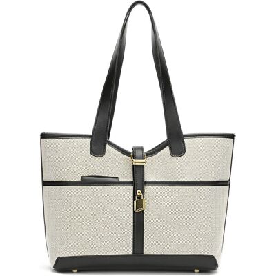 OEM Bolso De Compras Para Mujer Con Cremallera Y Bolsillo Interior, Pequeño Bolso Con Asas Para El Trabajo, Viajes Y Compras OEM Bolso De Compras Para Mujer Con Cremallera Y Bolsillo Interior, Pequeño Bolso Con Asas Para El Trabajo, Viajes Y Compras