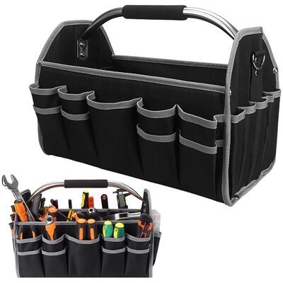 OEM Bolsa De Herramientas Flexible, 40,6 Cm, Plegable, Impermeable, Con Correa De Hombro Ajustable Y 16 Bolsillos Exteriores. OEM Bolsa De Herramientas Flexible, 40,6 Cm, Plegable, Impermeable, Con Correa De Hombro Ajustable Y 16 Bolsillos Exteriores.