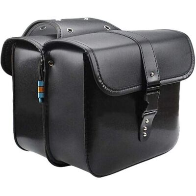 OEM Par De Alforjas Universales Impermeables Para Motocicleta, Tipo Bolsa Lateral, Fabricadas En Piel Sintética (pu) – Negras OEM Par De Alforjas Universales Impermeables Para Motocicleta, Tipo Bolsa Lateral, Fabricadas En Piel Sintética (pu) – Negras