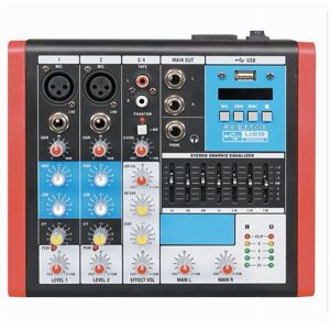 Trade Shop - Mixer Audio 4ch Equalizzatore 2 Ingressi Mic Xlr Phantom Usb Mp3 Display Maxtech Mix-4ch - Trade Shop - Mixer Audio 4ch Equalizzatore 2 Ingressi Mic Xlr Phantom Usb Mp3 Display Maxtech Mix-4ch -