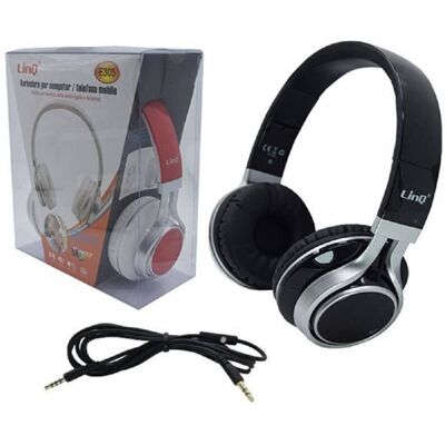 TRADE SHOP TRAESIO Trade Shop - Cuffie Stereo Cavo Jack 3,5mm 150cm Pc Smartphone Musica Sport Richiudibili E305 - TRADE SHOP TRAESIO Trade Shop - Cuffie Stereo Cavo Jack 3,5mm 150cm Pc Smartphone Musica Sport Richiudibili E305 -