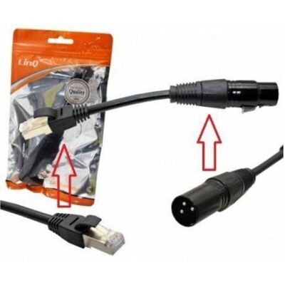 Trade Shop - KL-9237 - XLR a RJ45 - 15cm - Adaptador de audio Trade Shop - KL-9237 - XLR a RJ45 - 15cm - Adaptador de audio