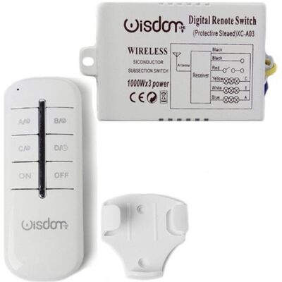 TRADE SHOP TRAESIO Trade Shop - Unidad De Control De 3 Canales + Control Remoto Inalámbrico Wisdom Para Luces Led De 1000wx3 - TRADE SHOP TRAESIO Trade Shop - Unidad De Control De 3 Canales + Control Remoto Inalámbrico Wisdom Para Luces Led De 1000wx3 -