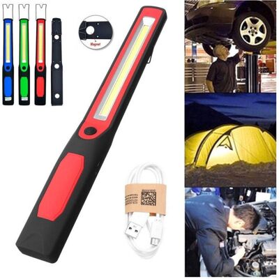 TRADE SHOP TRAESIO Trade Shop - Lampada Torcia Lavoro Calamita Portatile Led Cob Rg809-2 - TRADE SHOP TRAESIO Trade Shop - Lampada Torcia Lavoro Calamita Portatile Led Cob Rg809-2 -