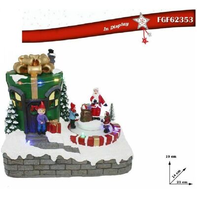 TRADE SHOP TRAESIO Trade Shop - Giostrina Con Luci Movimento Musica Decorazione Natale Natalizia 21x19x14cm 2353 - TRADE SHOP TRAESIO Trade Shop - Giostrina Con Luci Movimento Musica Decorazione Natale Natalizia 21x19x14cm 2353 -