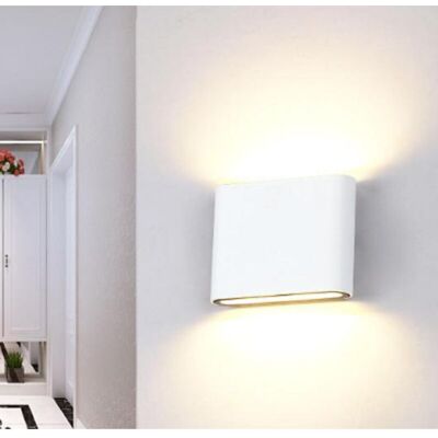 TRADE SHOP TRAESIO Trade Shop - Led Cob 10w Cuadrado Blanco Slim Up & Down Luz Fria Natural Xc-9047 - TRADE SHOP TRAESIO Trade Shop - Led Cob 10w Cuadrado Blanco Slim Up & Down Luz Fria Natural Xc-9047 -
