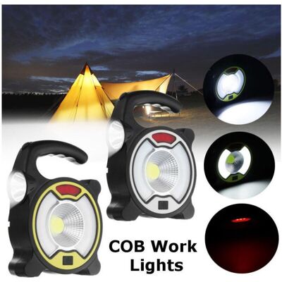 TRADE SHOP TRAESIO Trade Shop - Torcia Led Cob Emergenza Luce Faro Of Recarical Work With Solar Pannel - TRADE SHOP TRAESIO Trade Shop - Torcia Led Cob Emergenza Luce Faro Of Recarical Work With Solar Pannel -