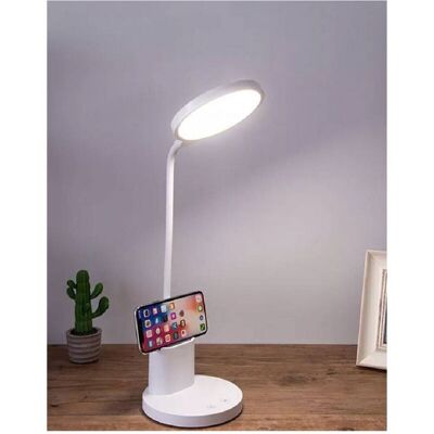 Lámpara de escritorio LED flexible Trade Shop - 10W, Recargable, Regulable Lámpara de escritorio LED flexible Trade Shop - 10W, Recargable, Regulable