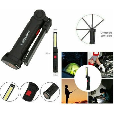 Trade Shop Mini Linterna LED COB Recargable - Luz de Trabajo Mecánico Trade Shop Mini Linterna LED COB Recargable - Luz de Trabajo Mecánico