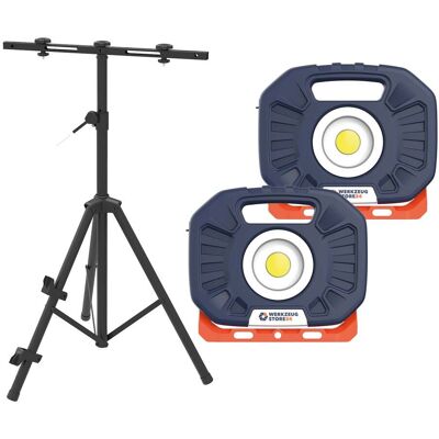Ws24 2x Foco Led A Batería 2.500 Lúmenes (cob) 25 W Incl. Trípode - Ws24-100120 Ws24 2x Foco Led A Batería 2.500 Lúmenes (cob) 25 W Incl. Trípode - Ws24-100120