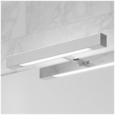 MOB-IN Spot Led Pour Miroir Rectangulaire Chromé 30cm MOB-IN Spot Led Pour Miroir Rectangulaire Chromé 30cm