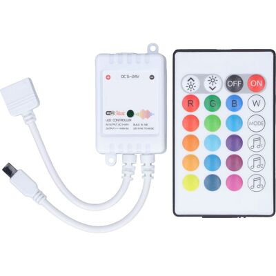 OEM Contrôleur Led 5v-24v, Télécommande Led, Contrôleur Sans Fil Rgb, 16 Couleurs 4 Motifs Lumineux, Avec Télécommande 24 Touches, Pour Maison, Lieux Publics, Bars(quatre Chemins) OEM Contrôleur Led 5v-24v, Télécommande Led, Contrôleur Sans Fil Rgb, 16 Couleurs 4 Motifs Lumineux, Avec Télécommande 24 Touches, Pour Maison, Lieux Publics, Bars(quatre Chemins)