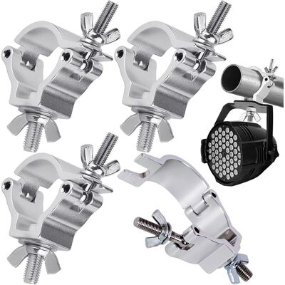 OEM Ganchos De Fijación Para Iluminación De Escenario, 4 Piezas De Aleación De Aluminio Con Clip En Forma De O, Acoplador De Gancho Semicónico, Luz Fija A Truss, 30-35 Mm, Carga Máxima De 100 Kg (gancho P OEM Ganchos De Fijación Para Iluminación De Escenario, 4 Piezas De Aleación De Aluminio Con Clip En Forma De O, Acoplador De Gancho Semicónico, Luz Fija A Truss, 30-35 Mm, Carga Máxima De 100 Kg (gancho P