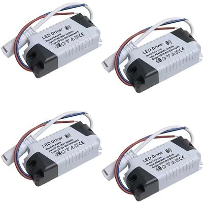 Cyslmuk - Paquete De 4 Controladores Led De 8-24 W, Fuente De Alimentación Regulable, Transformador Impermeable Para Iluminación Led Cyslmuk - Paquete De 4 Controladores Led De 8-24 W, Fuente De Alimentación Regulable, Transformador Impermeable Para Iluminación Led
