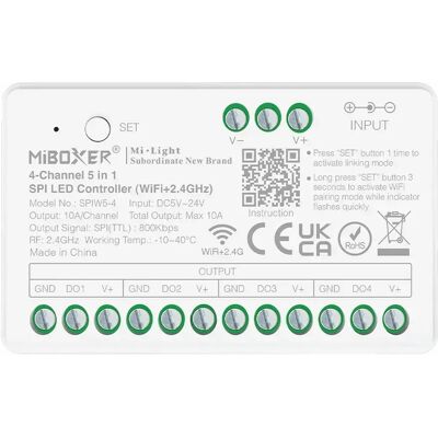 OEM Controlador Tira Led Digital Spi Miboxer Spiw5-4 Spiw5-4 OEM Controlador Tira Led Digital Spi Miboxer Spiw5-4 Spiw5-4