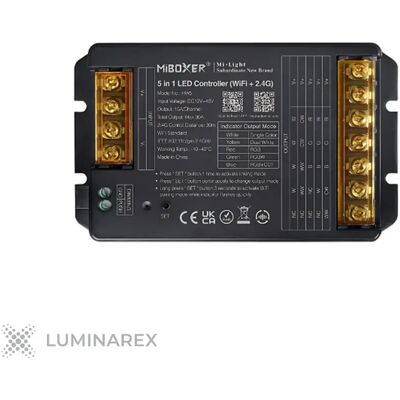 OEM Controlador Led Miboxer Hw5 Wifi 5 En 1 (mono, Cct, Rgb, Rgbw, Rgbcct) - Tuya, Alexa, Ga OEM Controlador Led Miboxer Hw5 Wifi 5 En 1 (mono, Cct, Rgb, Rgbw, Rgbcct) - Tuya, Alexa, Ga