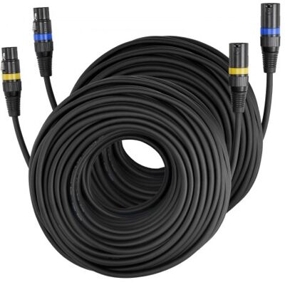 OEM Cable Xlr 30,48 M, Cables De Micrófono Dmx Balanceados Macho A Hembra, 3 Pines Chapados En Oro Para Micrófono Y Altavoz, Para Iluminación De Escenario, Amplificadores Y Mezcladores, 2 Uds OEM Cable Xlr 30,48 M, Cables De Micrófono Dmx Balanceados Macho A Hembra, 3 Pines Chapados En Oro Para Micrófono Y Altavoz, Para Iluminación De Escenario, Amplificadores Y Mezcladores, 2 Uds