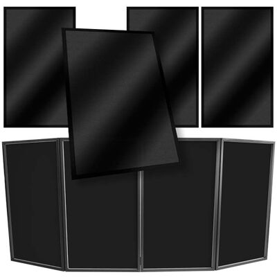 OEM Juego De 4 Fundas Negras De Material Lycra Para Pantallas De Dj Stand4me. OEM Juego De 4 Fundas Negras De Material Lycra Para Pantallas De Dj Stand4me.