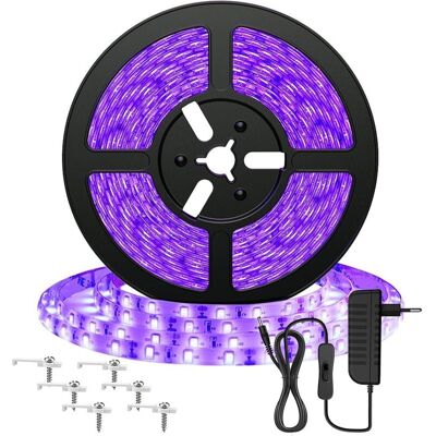OEM Tira De Led Uv De 5 M, Luz Negra De 12 V, 2835. Ideal Para Halloween, Navidad, Fiestas De Dj, Pintura Fluorescente Y Pintura Corporal. OEM Tira De Led Uv De 5 M, Luz Negra De 12 V, 2835. Ideal Para Halloween, Navidad, Fiestas De Dj, Pintura Fluorescente Y Pintura Corporal.