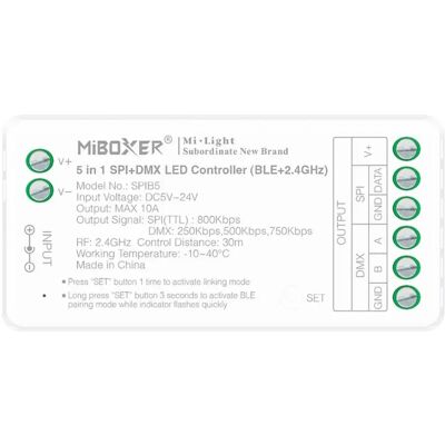 OEM Controlador Tira Led Digital Spi Y Dmx Miboxer Spib5 Spib5 OEM Controlador Tira Led Digital Spi Y Dmx Miboxer Spib5 Spib5