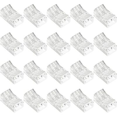 OEM 20 Conectores Led De 8 Mm Y 2 Pines, Conectores Para Tiras De Led Cob De 8 Mm, Para Tiras De Cable 3528/2835 OEM 20 Conectores Led De 8 Mm Y 2 Pines, Conectores Para Tiras De Led Cob De 8 Mm, Para Tiras De Cable 3528/2835