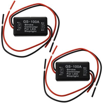 OEM 2 Módulos Controladores Estroboscópicos Para Luces De Freno Traseras Led De 12-16 V OEM 2 Módulos Controladores Estroboscópicos Para Luces De Freno Traseras Led De 12-16 V