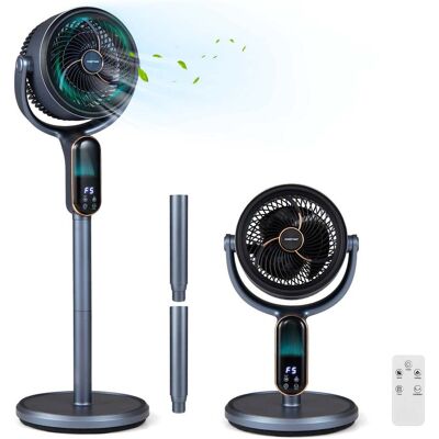 NORTHIX Silent Pedestal Fan With Remote, Led Display, 8 Speeds NORTHIX Silent Pedestal Fan With Remote, Led Display, 8 Speeds
