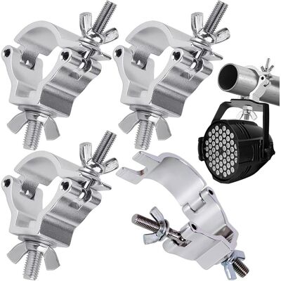 OEM Ganchos De Fijación Para Iluminación De Escenario, 4 Piezas De Aleación De Aluminio Con Clip En Forma De O, Acoplador De Gancho Semicónico, Luz Fija A Truss, 30-35 Mm, Carga Máxima De 100 Kg (gancho P OEM Ganchos De Fijación Para Iluminación De Escenario, 4 Piezas De Aleación De Aluminio Con Clip En Forma De O, Acoplador De Gancho Semicónico, Luz Fija A Truss, 30-35 Mm, Carga Máxima De 100 Kg (gancho P
